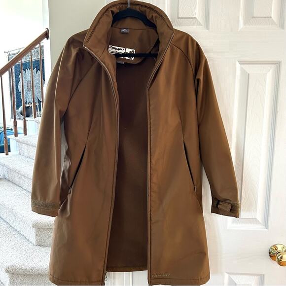 Rip Curl Brown Long Fleece Lined Surf Coat Soft-shell Waterproof - Picture 3 of 9